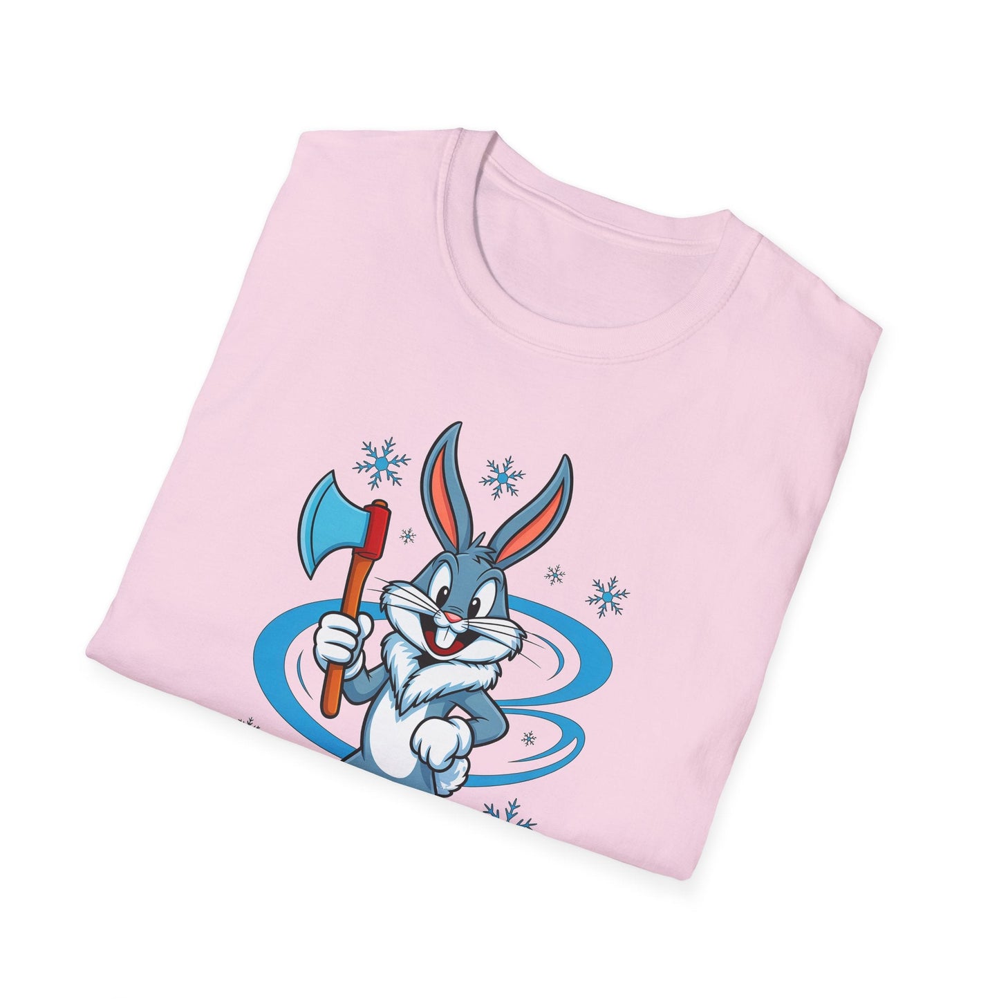 Bugs Bunny T Shirt Cartoon Print Unisex Softstyle Tee Gildan 64000 100 Percent Cotton
