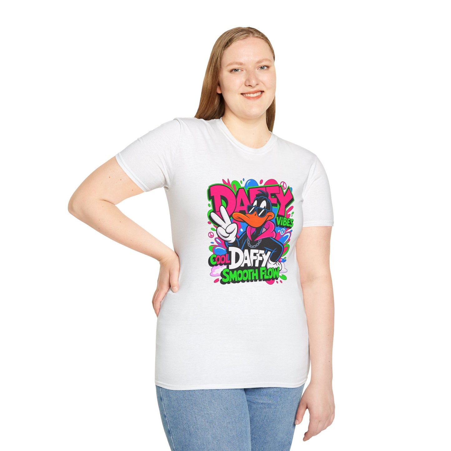 Unisex Cartoon T Shirt With Funny Animals Design Animation Tee Made From Softstyle Cotton