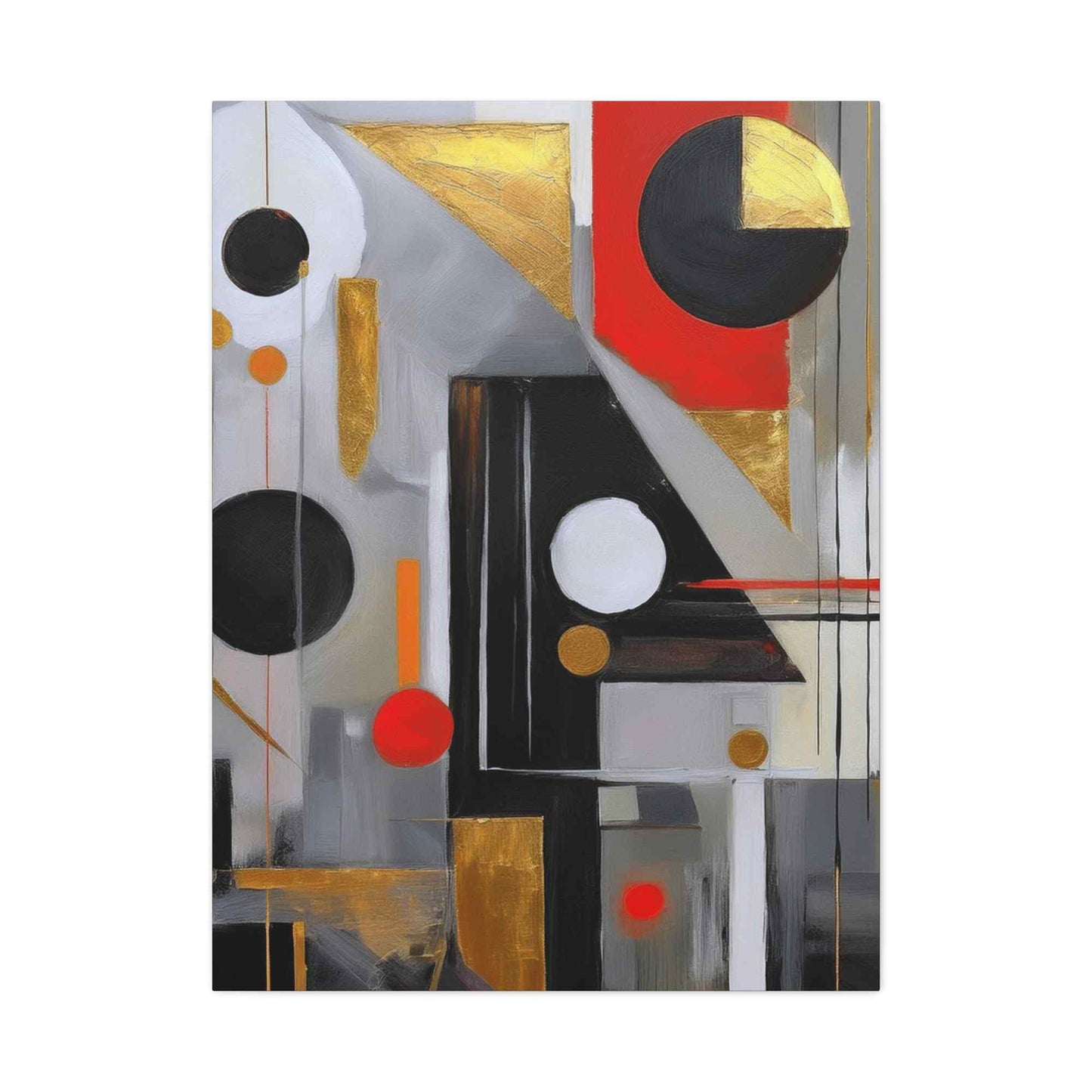 Red Abstract Painting Print Canvas 20x24,20x30,24x30, 24x32,24x36,30x40, 32x48,36x48,40x60 Pine-Wood Inner Frame ABS-23