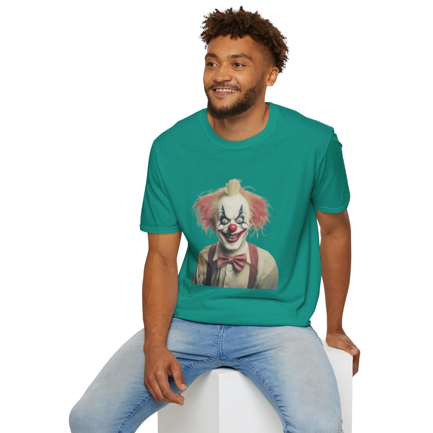 Clown Shirt Circus Tee Gildan Softstyle 64000 One Hundred Percent Ring Spun Cotton Lightweight