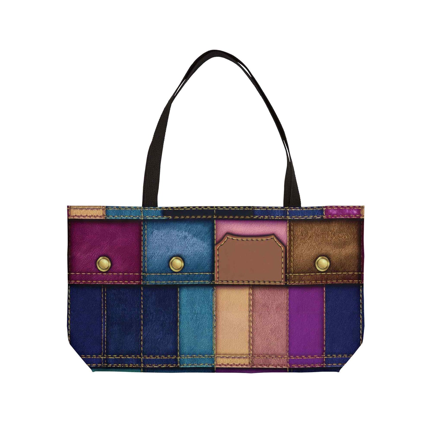 Denim Color Imitation Print Unisex  Yoga Bag  Spun Polyester 24x13 Canvas Gym Bag 35-2