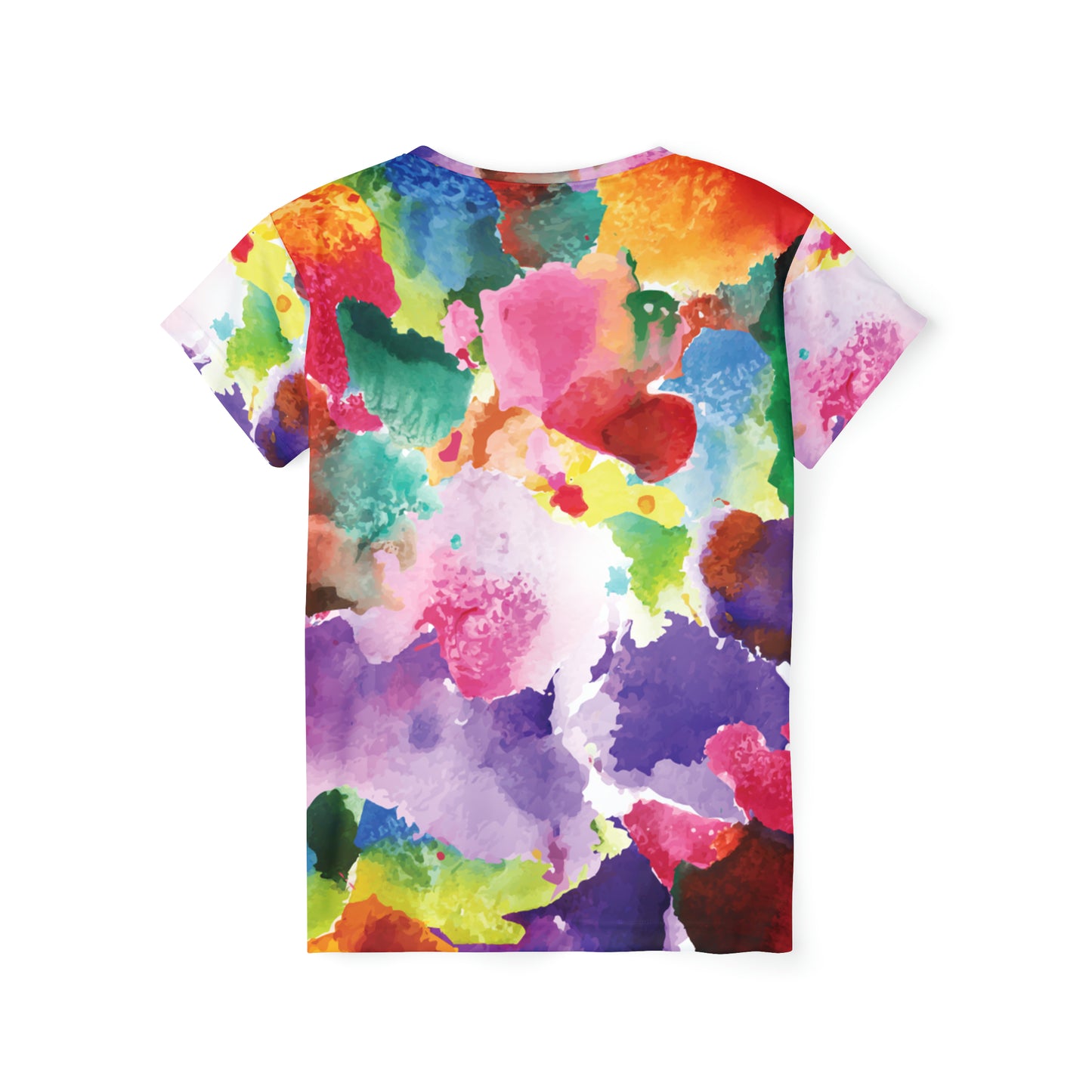 Poly Jersey Tee Shirt with abstract prints