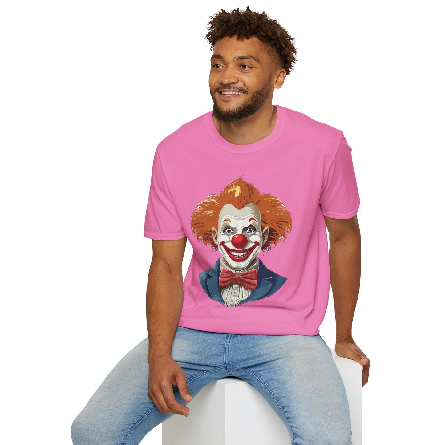Clown Shirt Unisex Funny Man Circus Tee Softstyle Gildan 64000 Short Sleeve Shirt Premium