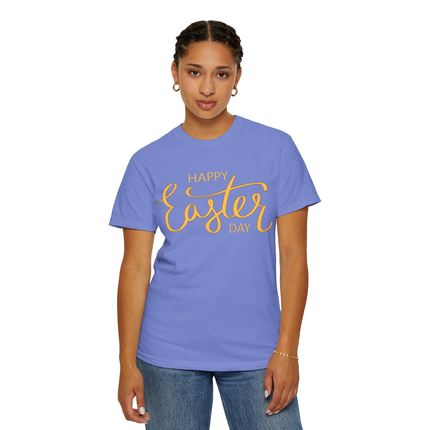 Happy Easter Day T-Shirt, Tee Shirt with Easter Signature, T Shirt with Easter Prints, Tee Shirt with Easter Design