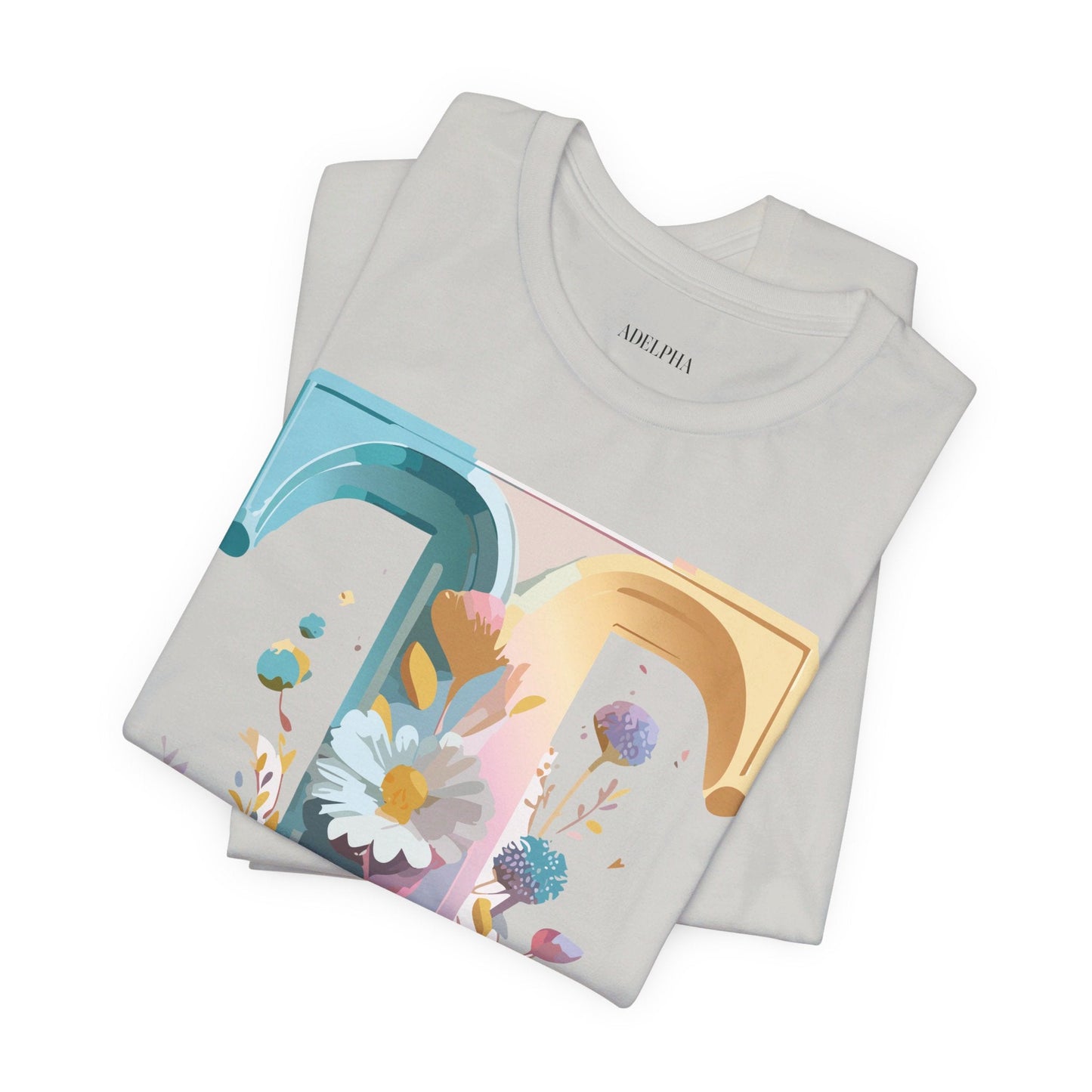 Unisex Letter T Shirt Graphic Tee With Vintage Adelpha Artwork Premium Comfort And Everyday Style