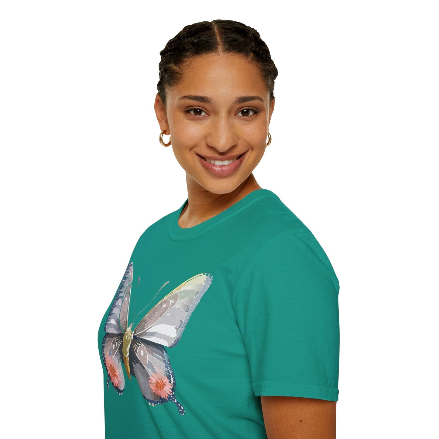 Butterfly Shirt Unisex T Shirt 100 Percent Ring Spun Cotton Softstyle Tee Monarch