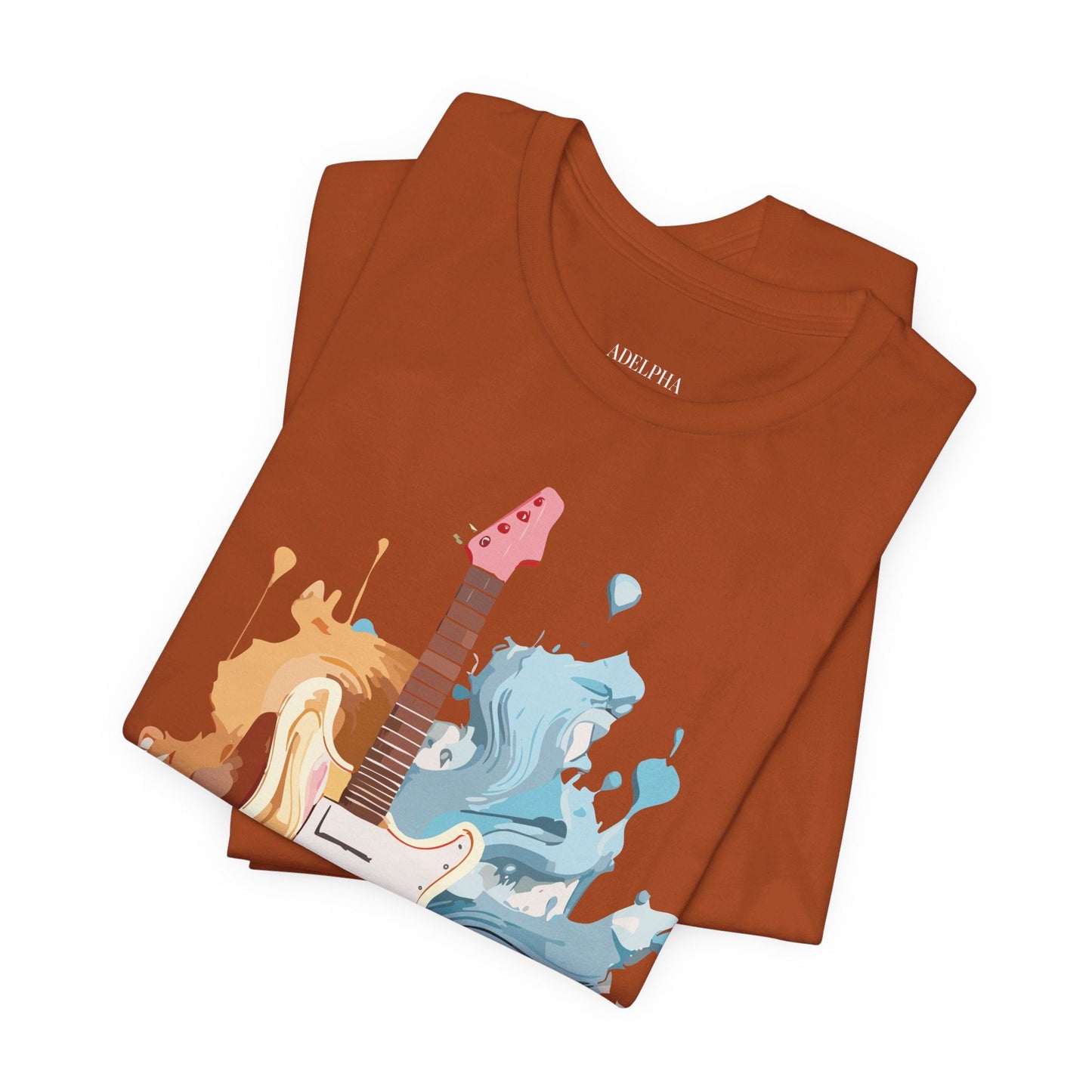 Music T Shirt Graphic Tee Unisex Short Sleeve Vintage Inspired Artwork Adelpha Collection