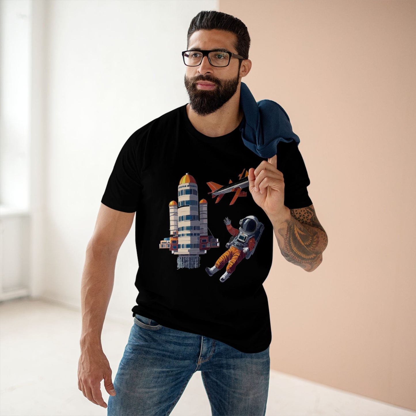 Cosmos Astronaut Shirt CS 17 Unisex Premium Cotton Tee With Original Art Design Edition