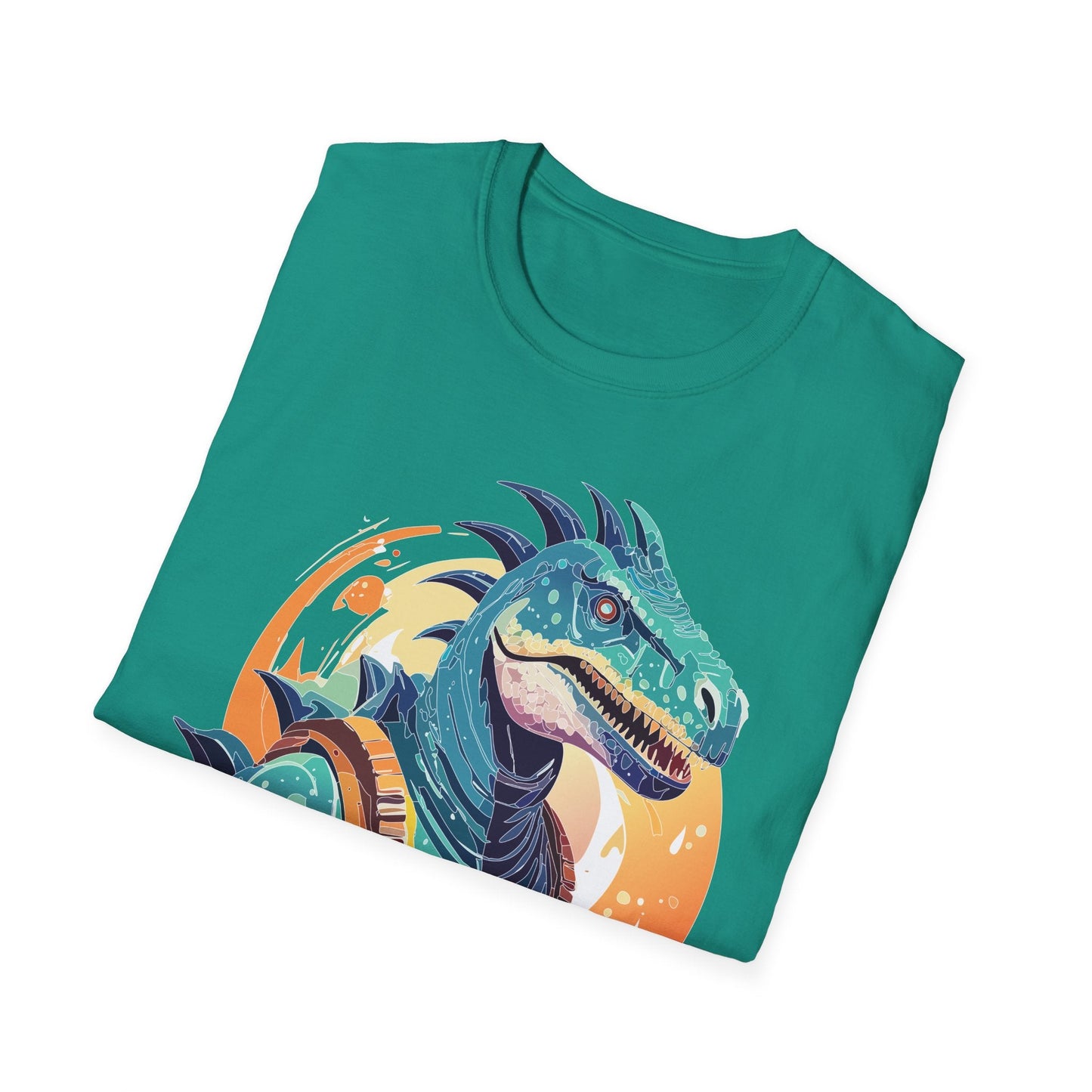 Alien Graphic Unisex Cotton Softstyle UFO Artwork Tee 17