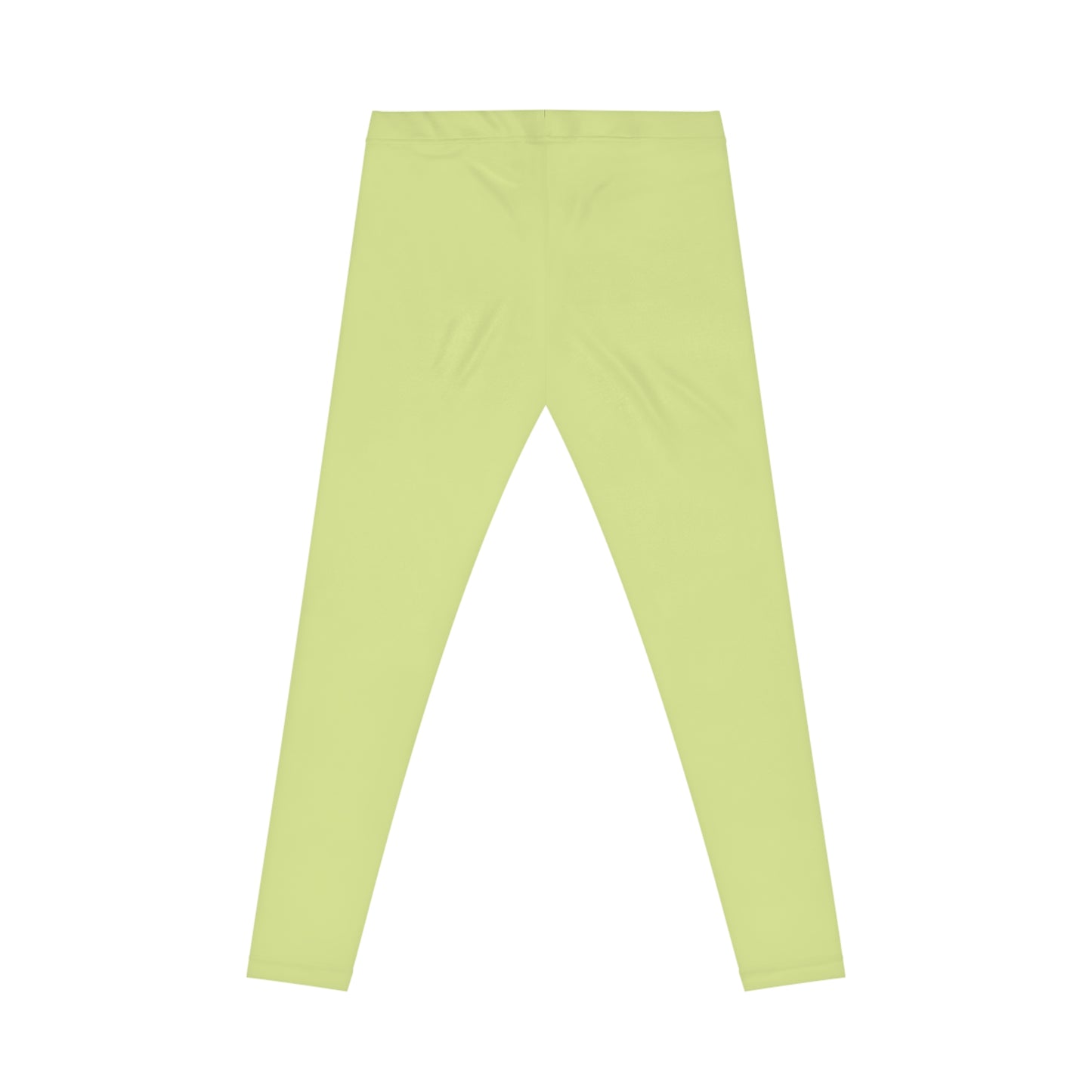 Green Tea Color Women's Poly-Span Casual Leggings XS-2XL