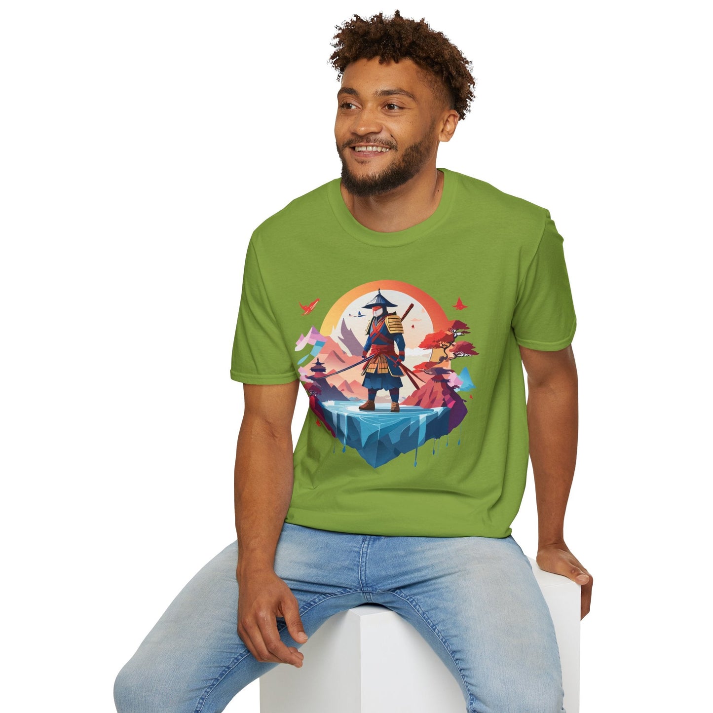Samurai Shirt Unisex Softstyle Tee 100 Percent Ring Spun Cotton Short Sleeve T Shirt Comfort Fit