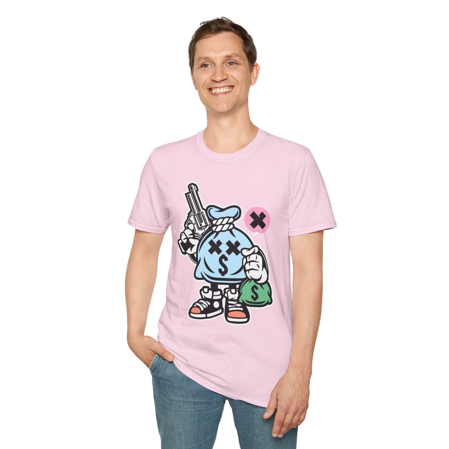 Cartoon T Shirt Animation T Shirt Funny Tee Unisex Gildan Softstyle 64000 100 Percent Cotton