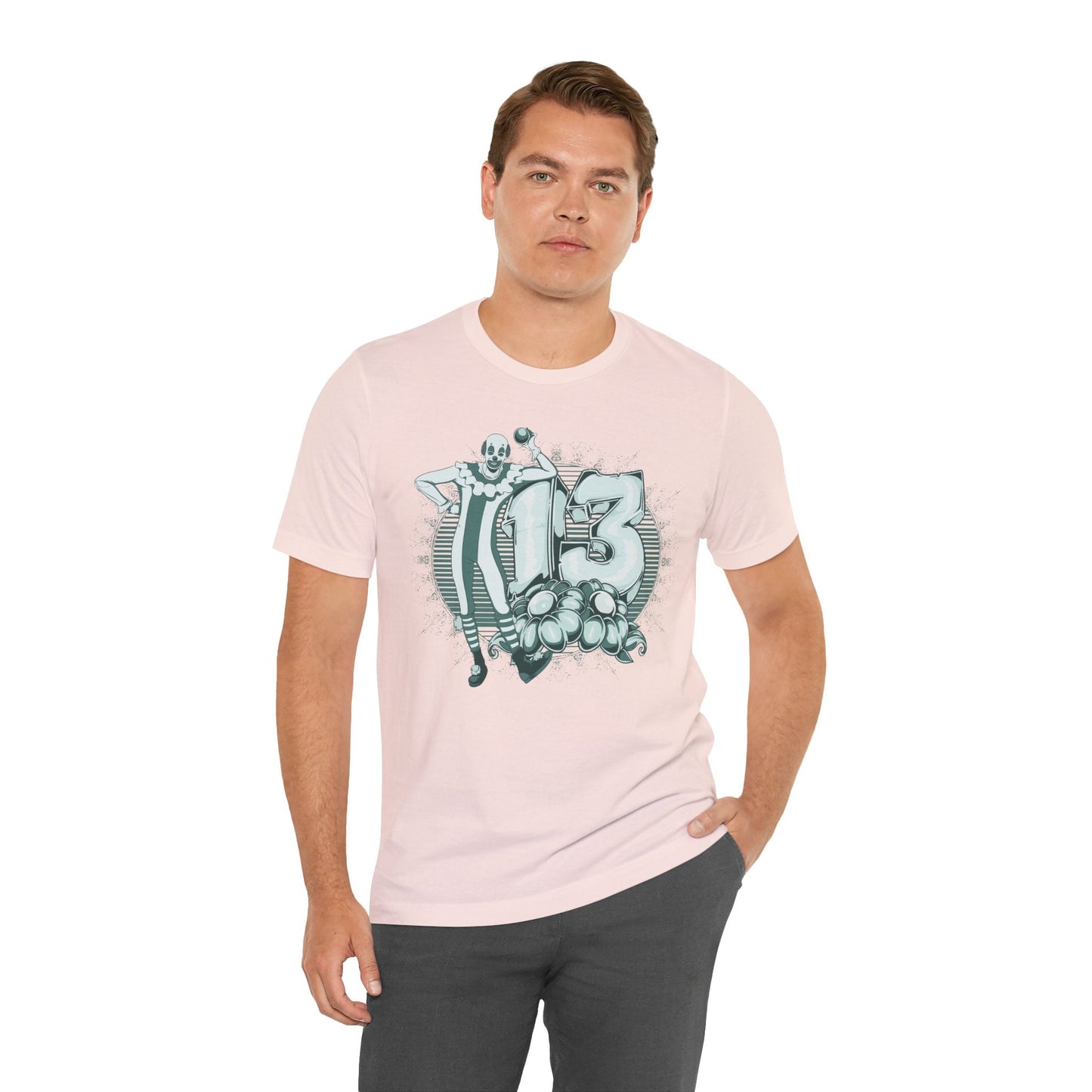 Vintage Clown Graphic Illustration Unisex Cotton T-Shirt Art-39