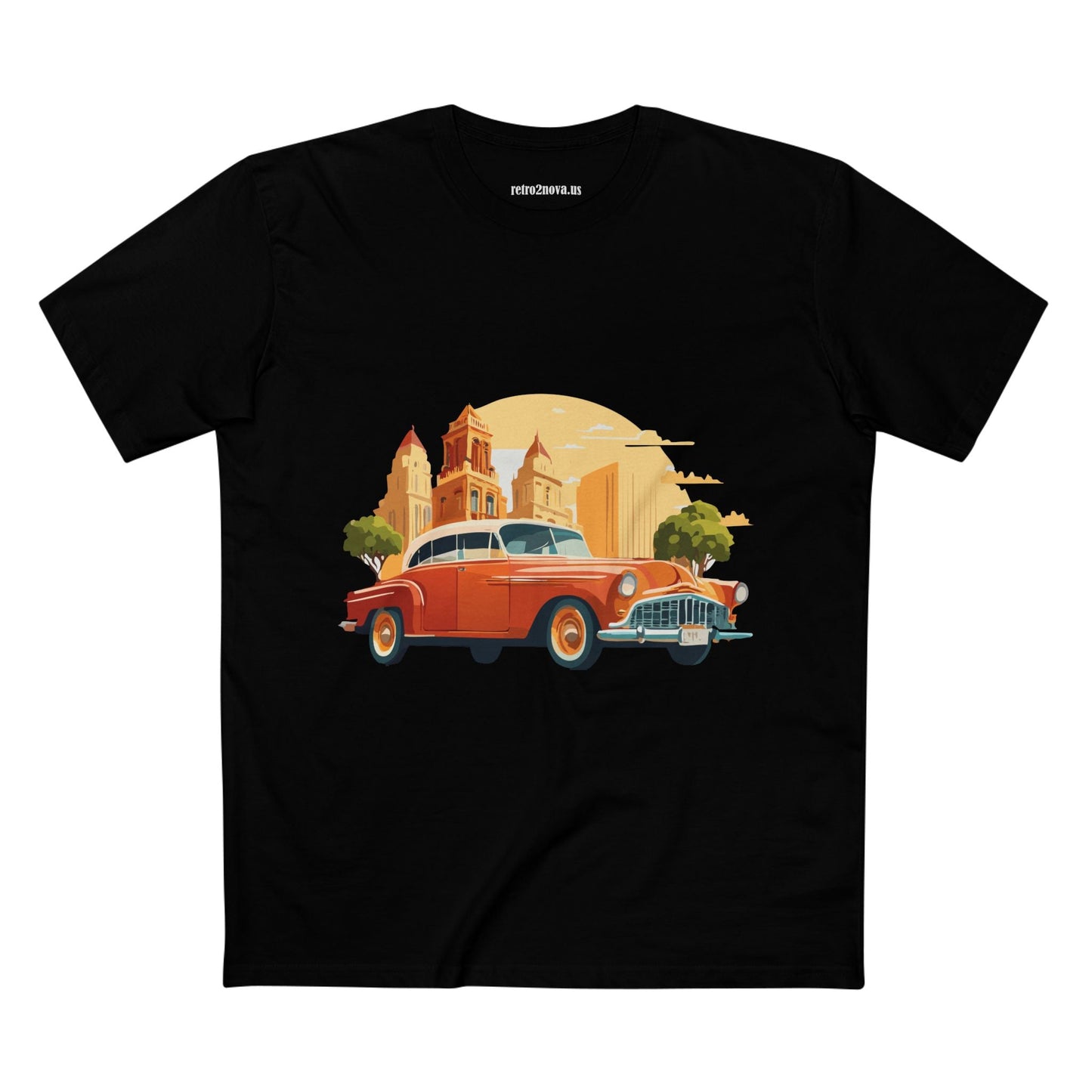 Retro Car Shirts Vintage Car Shirts RC21 Unisex Premium Cotton Tee With Original Art