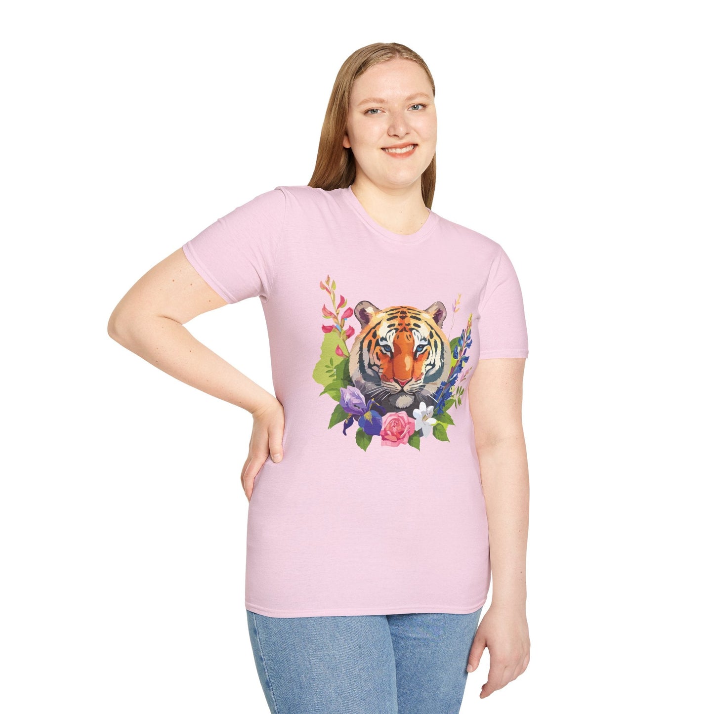 Tiger Shirt Unisex Gildan Softstyle Tee 100 Percent Ring Spun Cotton