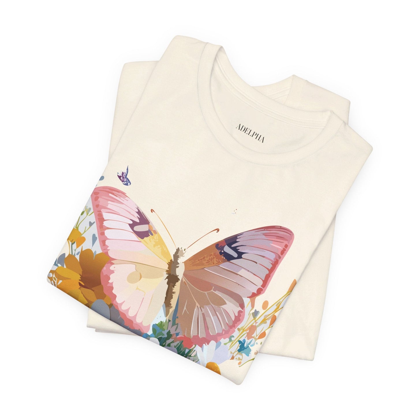 Butterfly Graphic Tee Unisex Short Sleeve Art Design By Adelpha