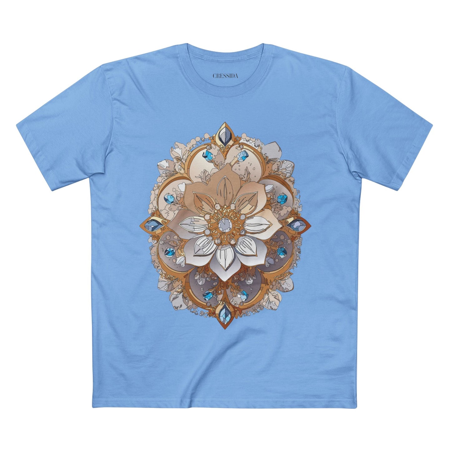 Floral Graphic T-Shirt Unisex 100 Cotton Art Design with Antique Flowers Tee 20