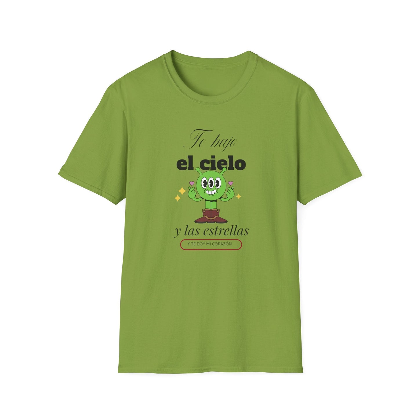 TShirt  Spanish Te llevo el cielo y las estrellas Cute Cactus Graphic