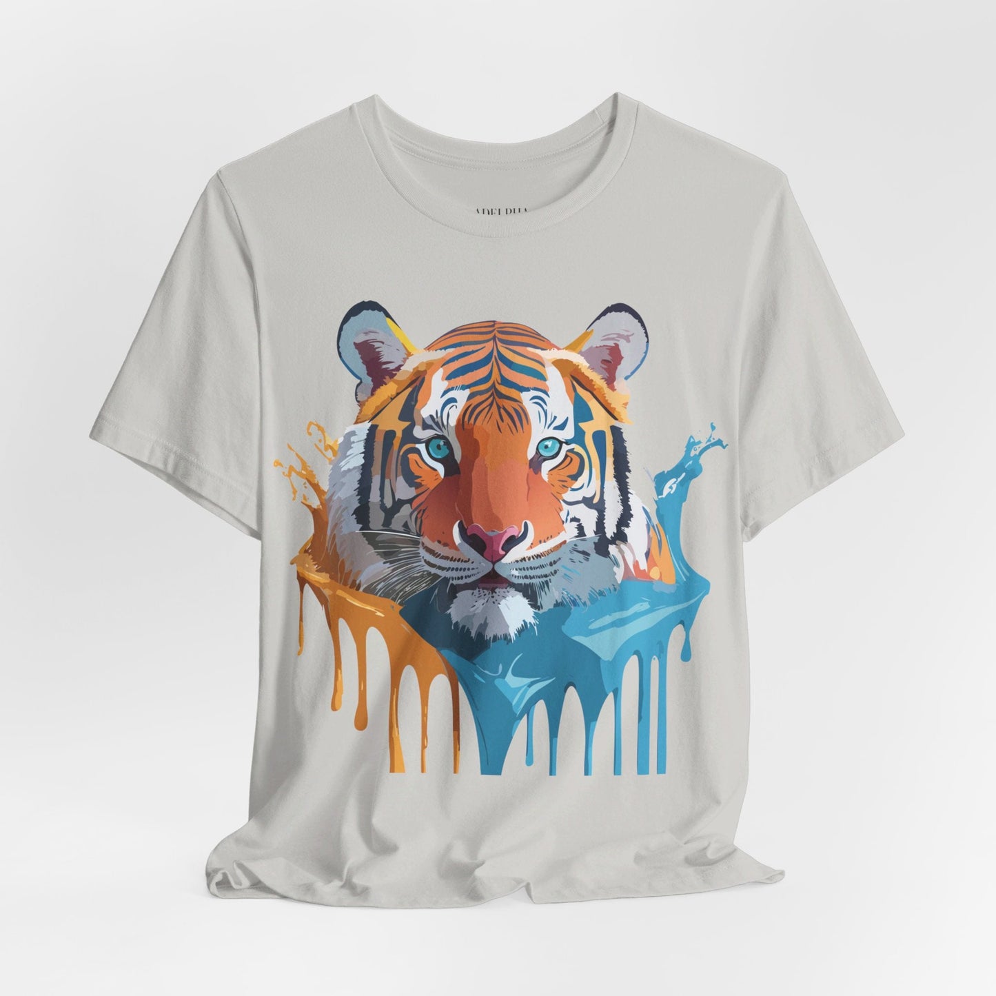 Tiger Graphic Tee Adelpha Unisex Short Sleeve Vintage Inspired Shirt For Casual Wear