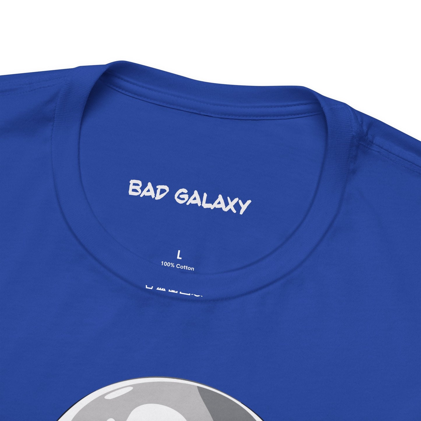 Tee Shirt With Alien From Bad Galaxy 100 Percent Cotton Made To Order Eco Friendly Inks Tee