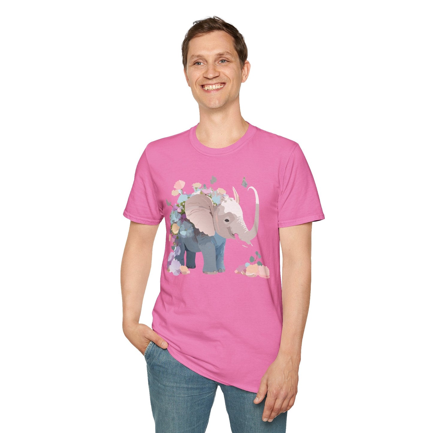 Elephant T Shirt Unisex Softstyle 64000 Elephant Tee Premium Comfort Everyday Wear