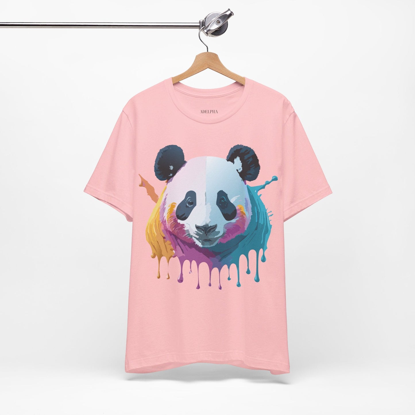 Panda Shirt Unisex Graphic Tee Vintage Inspired Artwork By Adelpha Jersey Short Sleeve