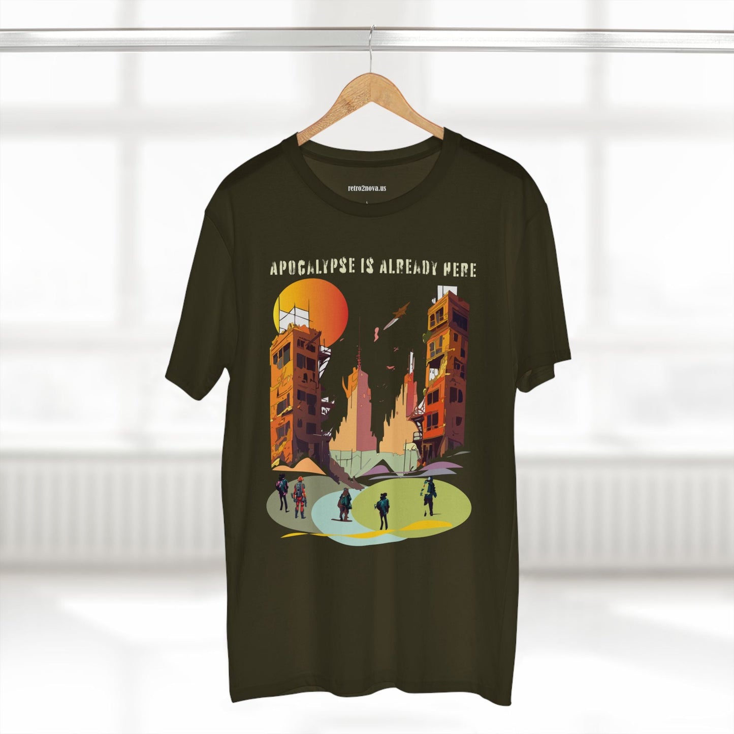 Cataclysm Doomsday Shirt Unisex Premium Cotton Tee With Original Art Design From Retro2Nova