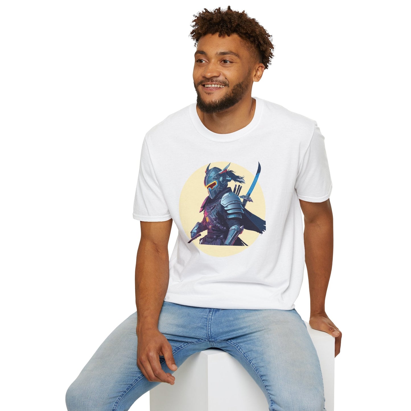Samurai Shirt Unisex Softstyle Short Sleeve T Shirt Gildan 64000 Breathable Comfort Wear