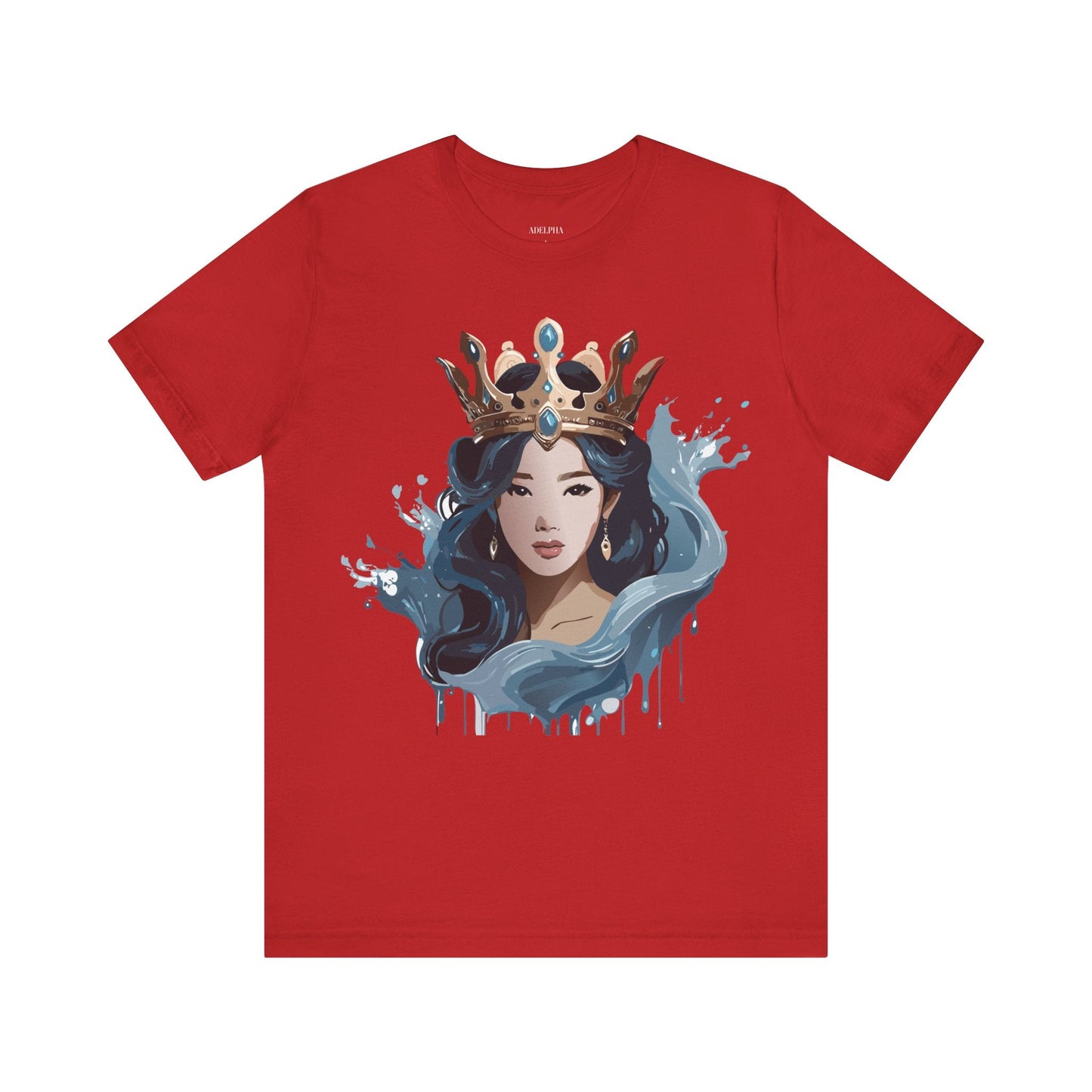 Queen Graphic Tee Unisex Vintage Inspired Art Design Shirt By Adelpha Jersey Short Sleeve