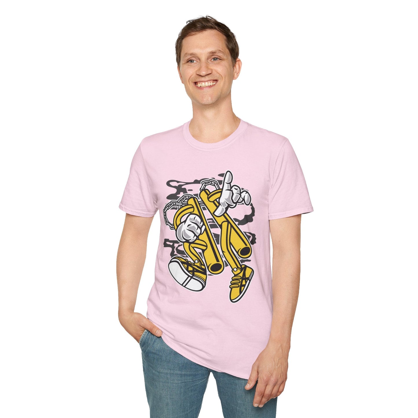 Cartoon T Shirt Animation T Shirt Funny Tee Unisex Softstyle 100 Percent Cotton 64000