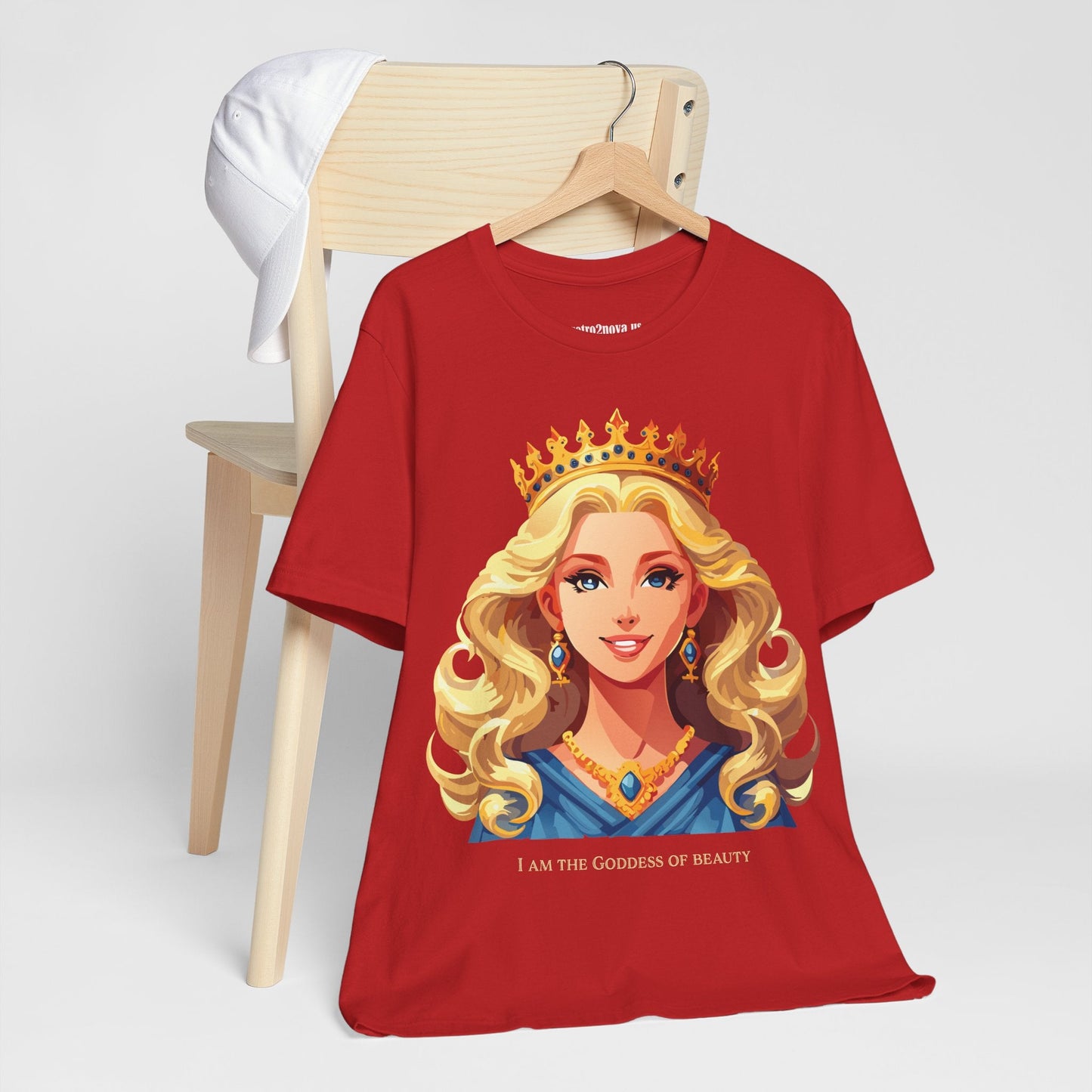 Goddess Shirt Graphic Tee Unisex Cotton Short Sleeve With Original Retro2Nova Art