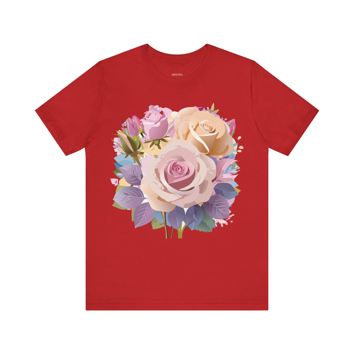 Floral Graphic Tee Shirt - Bella+Canvas Unisex 100 Cotton 48