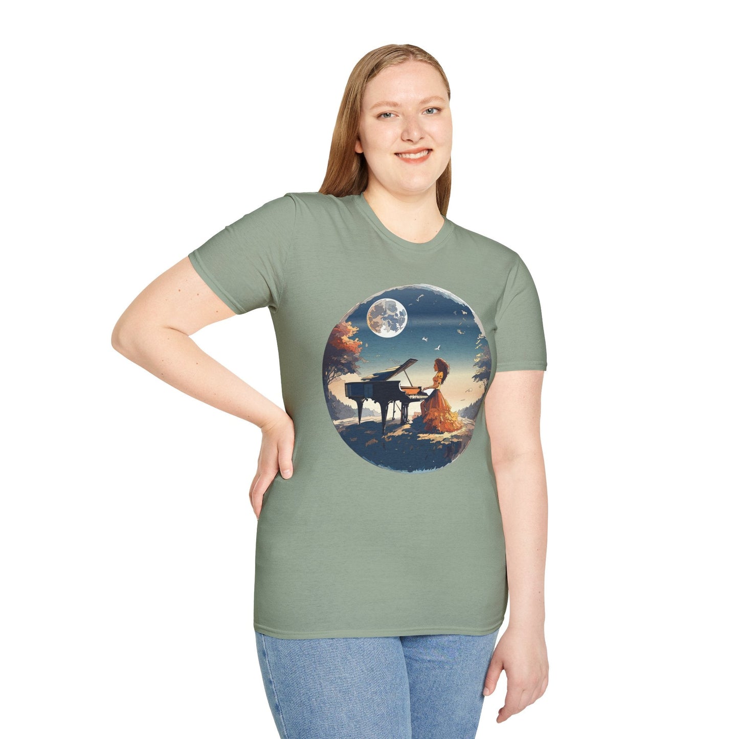 Womens Graphic T Shirt Art Design Gildan Softstyle Tee 100 Percent Ring Spun Cotton Unisex