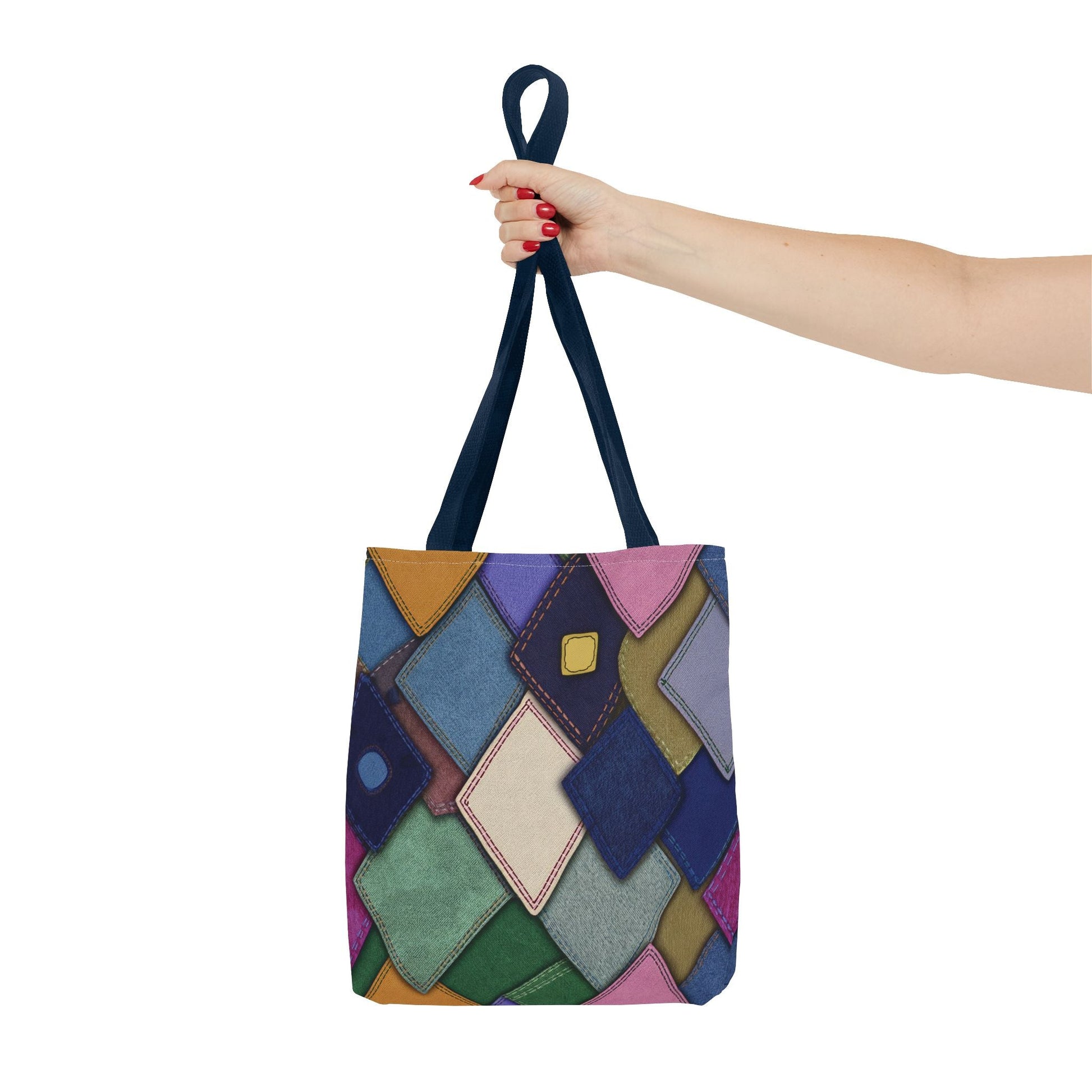 Denim Canvas Bag, Tote Bag Denim Printify