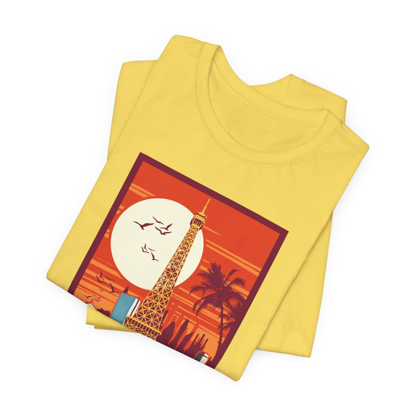 Retro Poster Paris Graphic Design Tee, Paris Shirt, Vintage Tees, Art Design T-Shirt, Graphic Tee, Retro Art Shirts