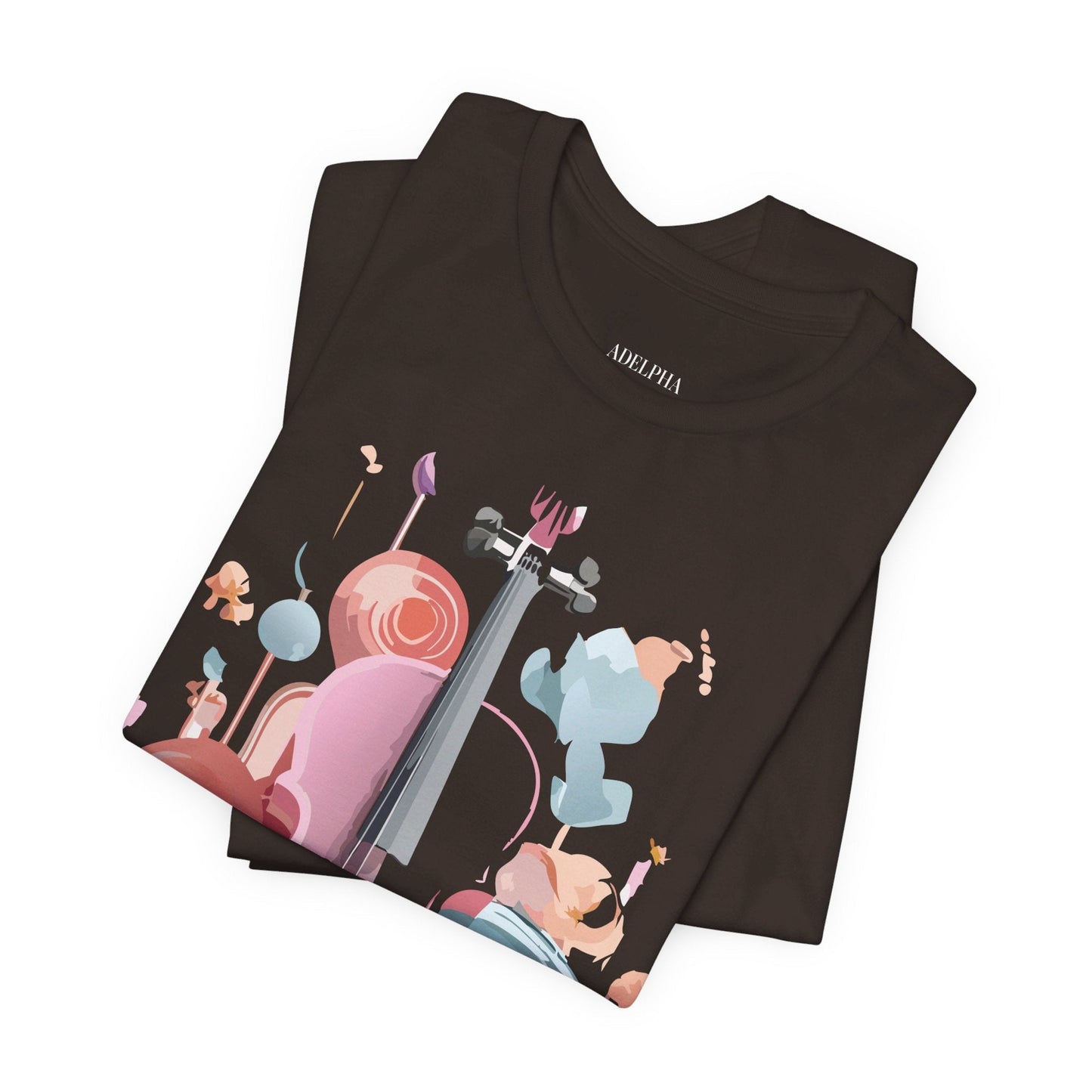 Adelpha Music Graphic T Shirt Unisex Short Sleeve Tee Vintage Inspired Artwork Edition