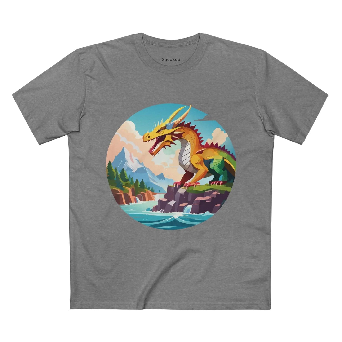Dragon Graphic Unisex 100 Cotton Staple Tee 31