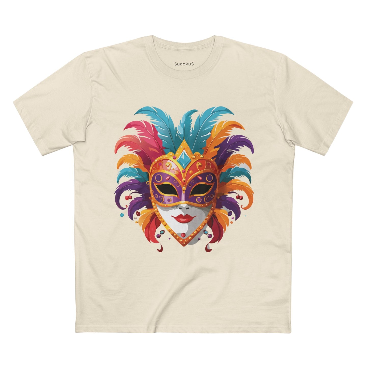 Mask Graphic Unisex 100 Cotton Staple Tee 36