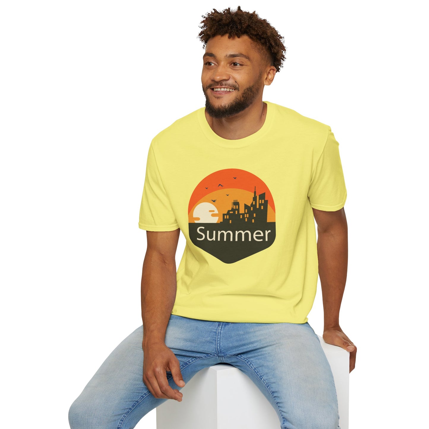 Summer T-Shirt, Summer Design Shirts, Art Tee Shirt with Summer Design - 6