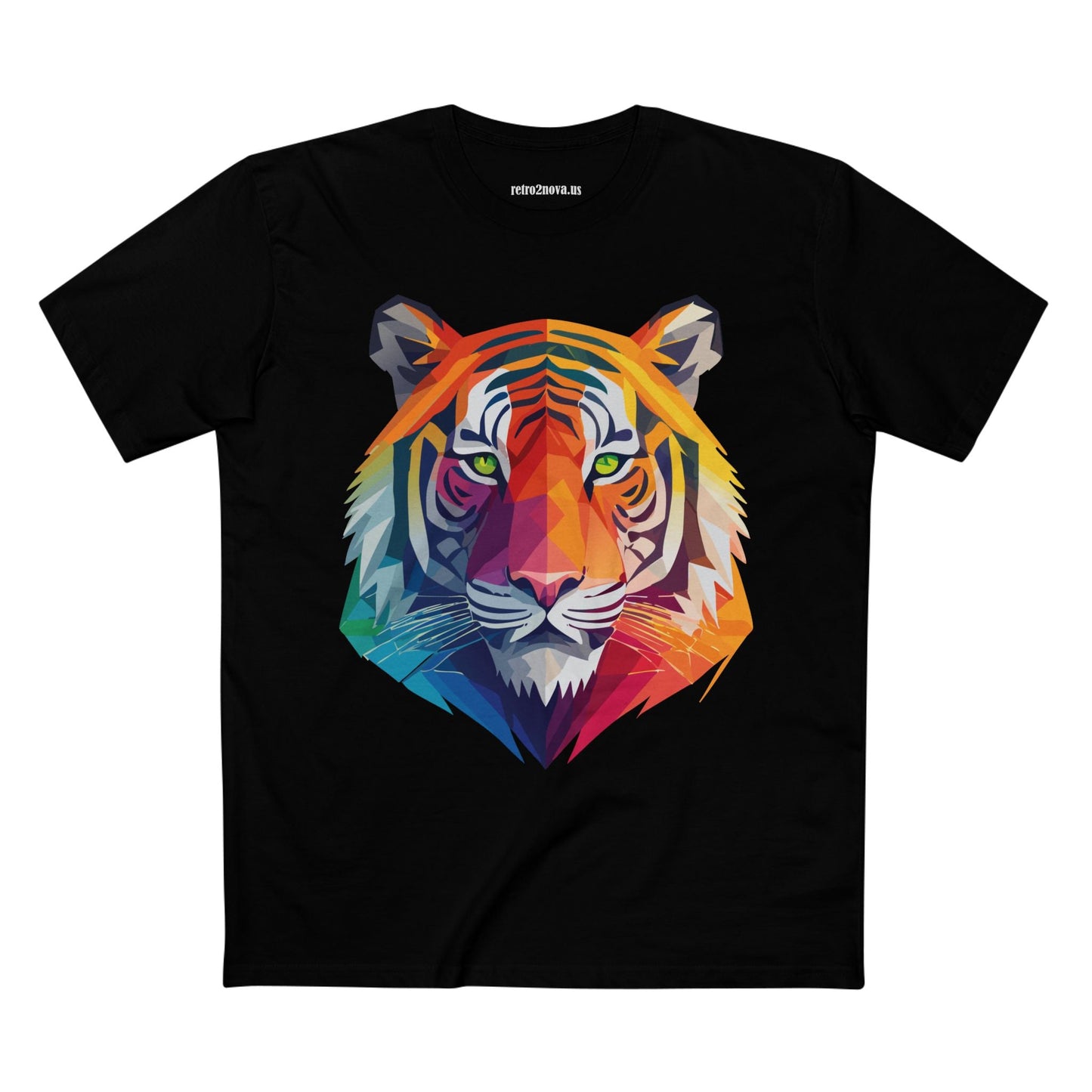 Tiger Shirt Unisex Premium Cotton Staple Tee With Original Art Design From Retro2Nova Collection For Everyday Wear