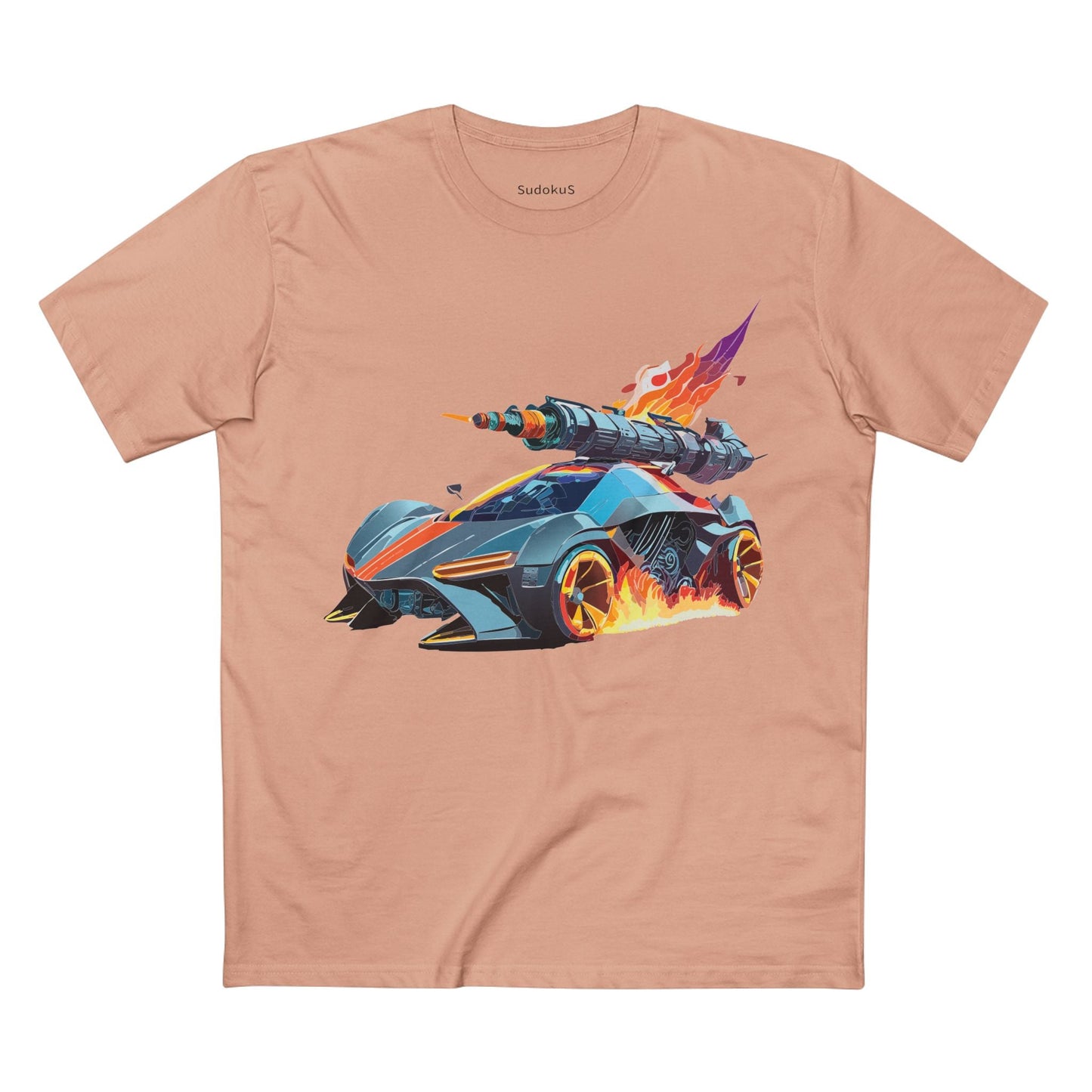 Car Graphic Unisex 100 Cotton Staple Tee 17