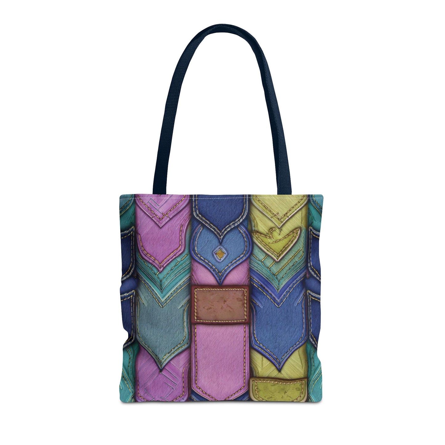 Denim Canvas Bag, Tote Bag Denim Printify