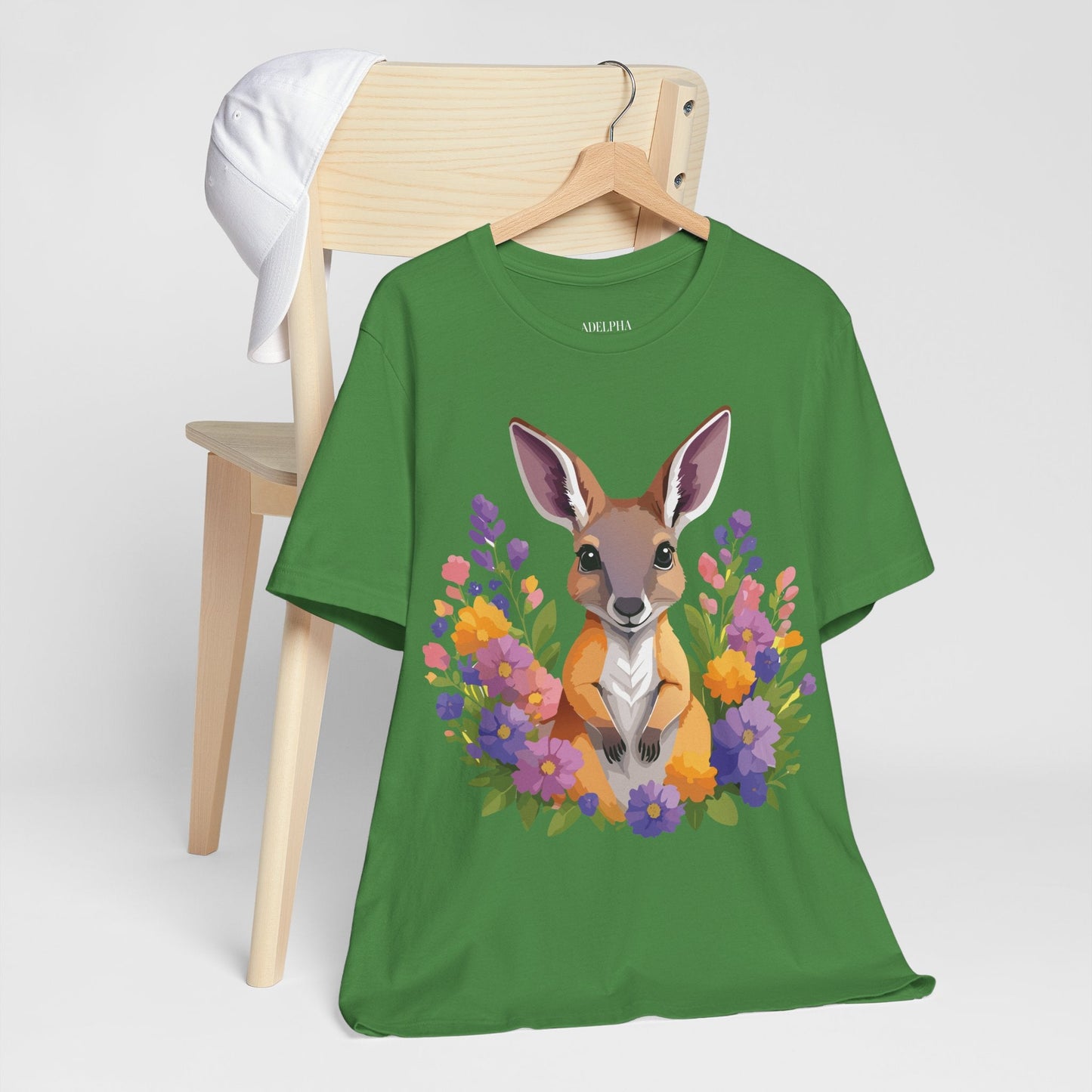 Kangaroo Graphic Unisex 100 Cotton Vintage Animal Artwork Tee 2