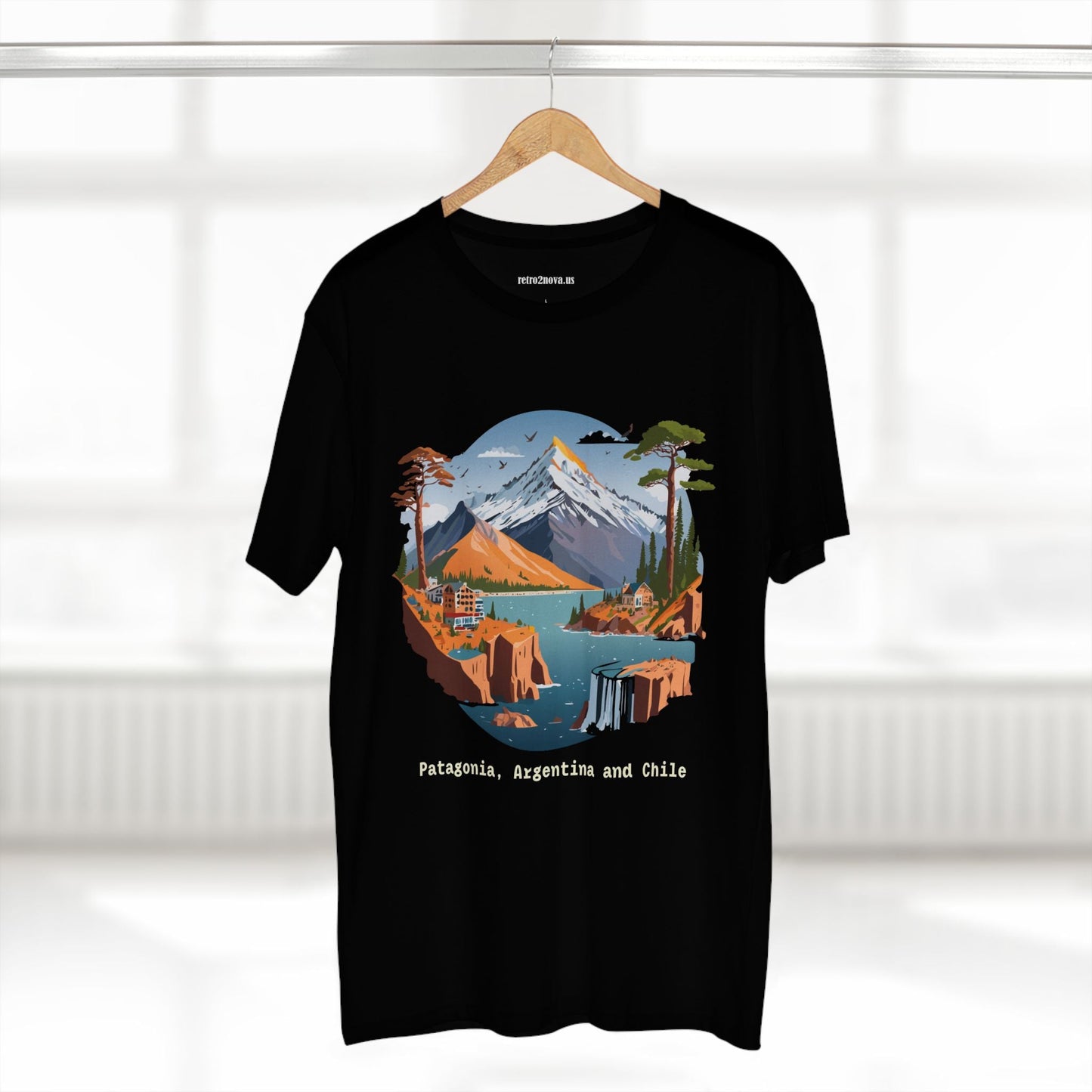 Travel Shirt Unisex Premium Cotton Tee With Original Art Design Retro2Nova TT69 Edition