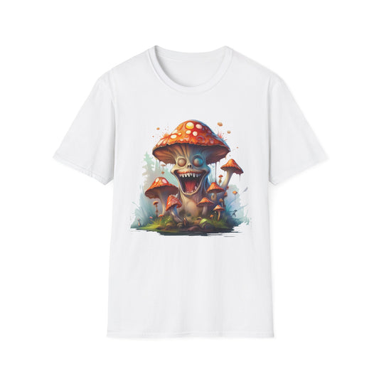 Funny Mashroom Cartoon  Graphic Tee Gildan Unisex 100 Cotton Tee Shirt c21