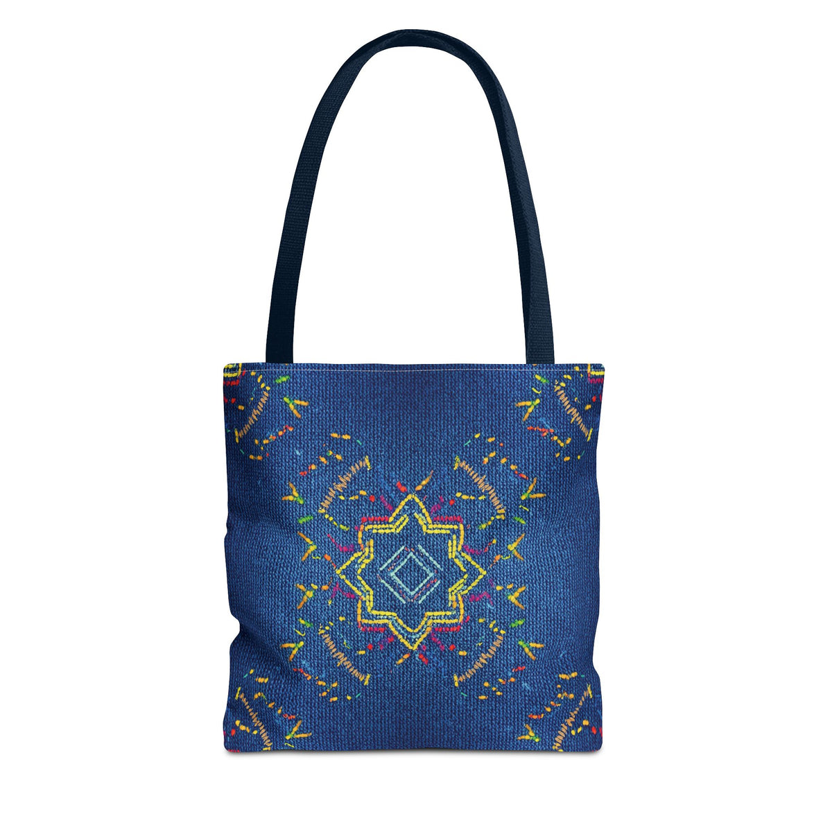 Diwali Graphic Denim Fabric Imitation Print Unisex Canvas Bag Poly Spun 3 Sizes Tote Bag 205-16