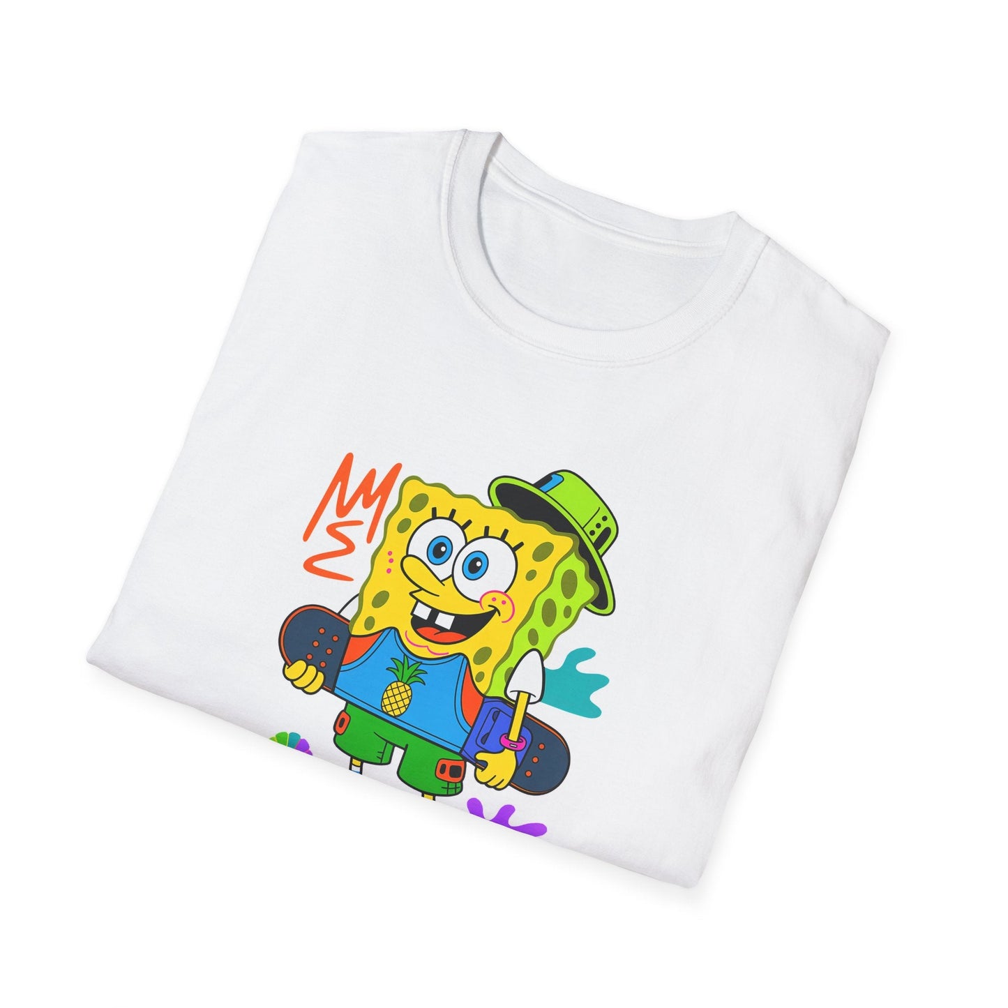 Unisex Cartoon T Shirt With Animals Animation Tee Softstyle Gildan 64000 Cotton Fabric
