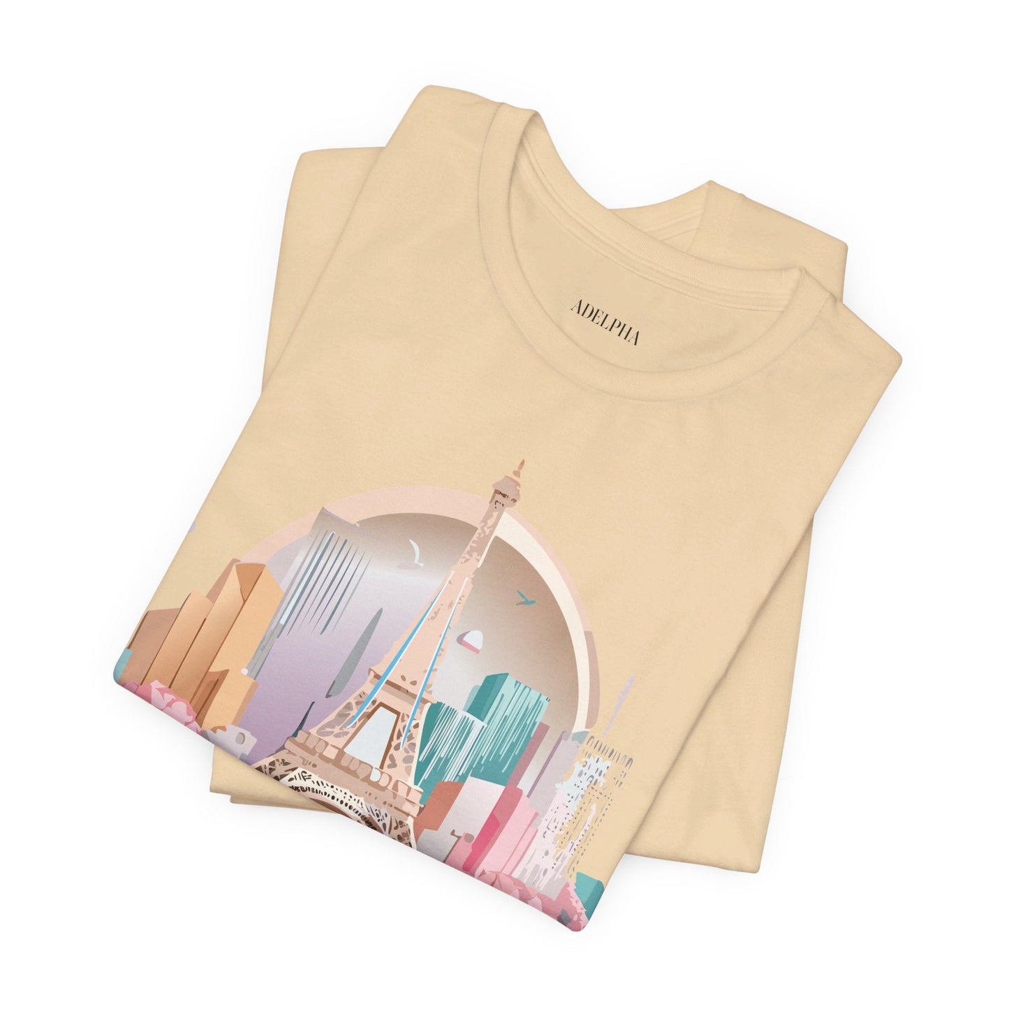Paris Tourist Shirt Unisex Graphic Tee With Vintage Adelpha Artwork And Travel Style