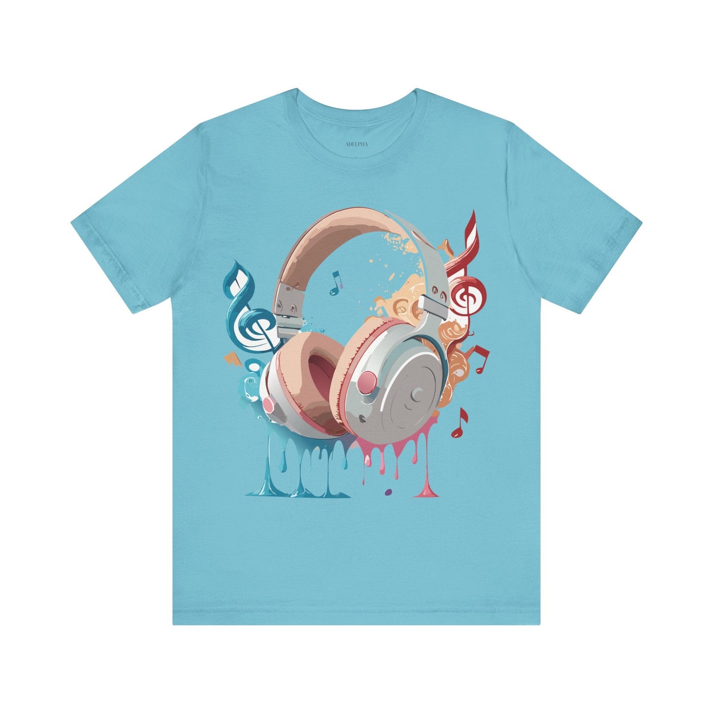 Music Graphic Unisex 100 Cotton Vintage Art with Musical Elements Tee 97