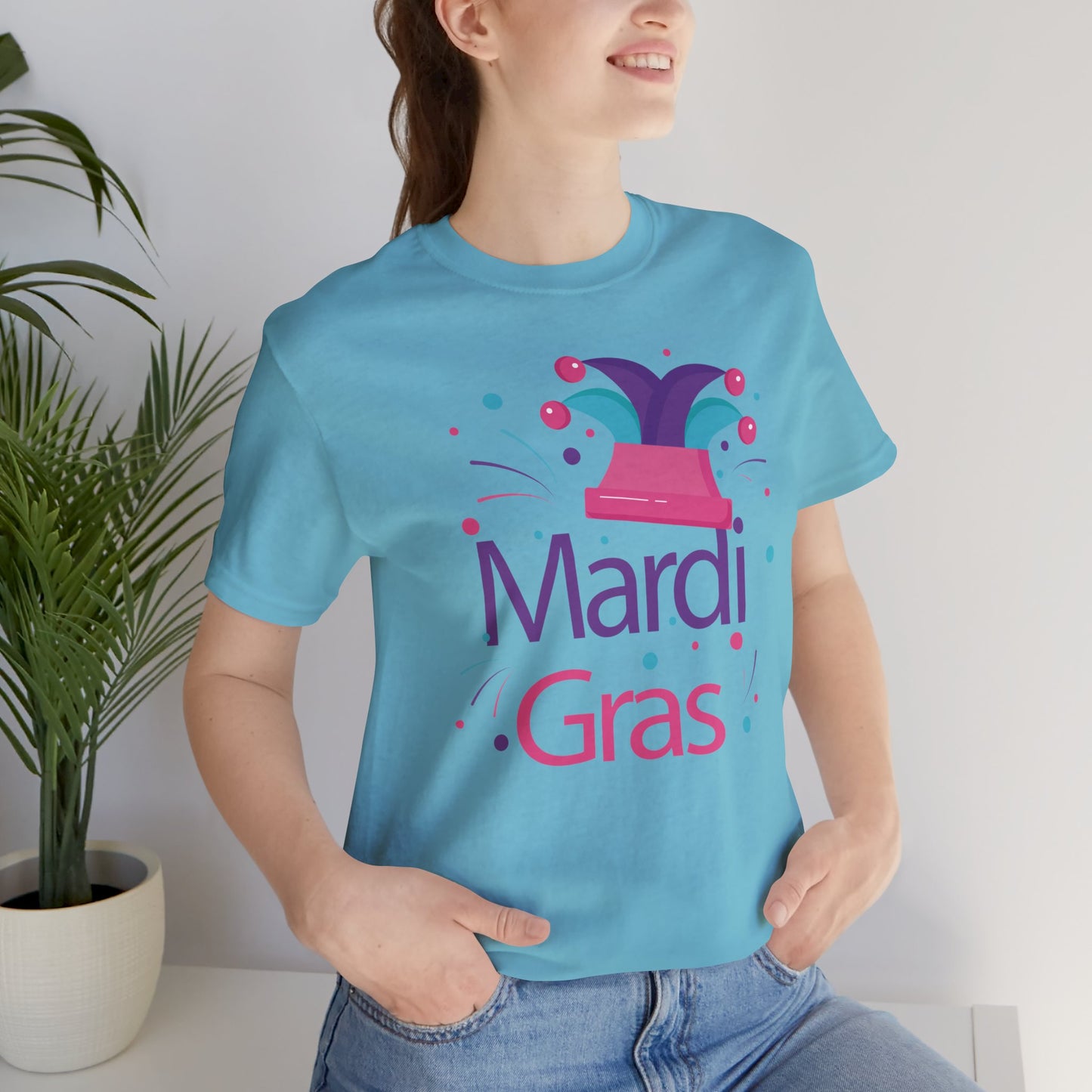 Tee-shirt en coton unisexe pour Mardi Gras